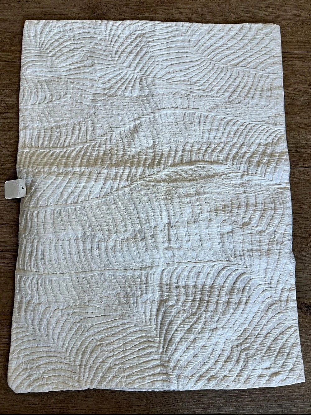 West Elm Standard Pillow Case- Textured White